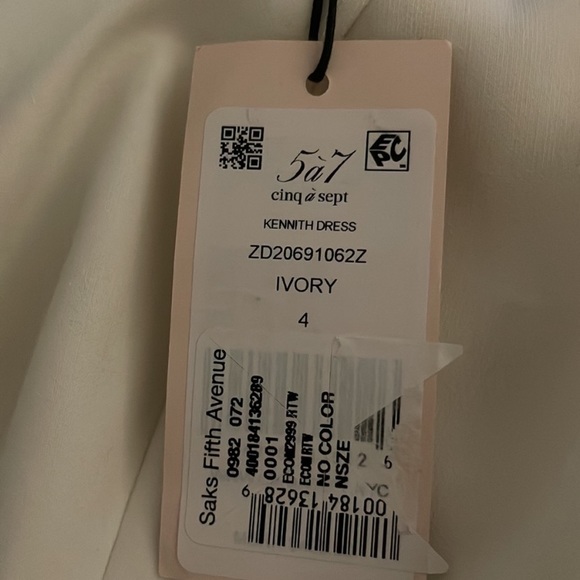 NEW‼️ Cinq a Sept Kennith Dress in Ivory - Picture 14 of 16